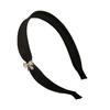 2pcs Rhinestone Bow Satin Premium Headband Textured Headband Simple Versatile Hairhoop Hair Accessories