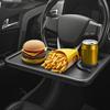 Multifunctional Car Steering Wheel 2in 1 Tray Table Steering Wheel Storage Rack Storage Board Card Table Makes Driving Easier