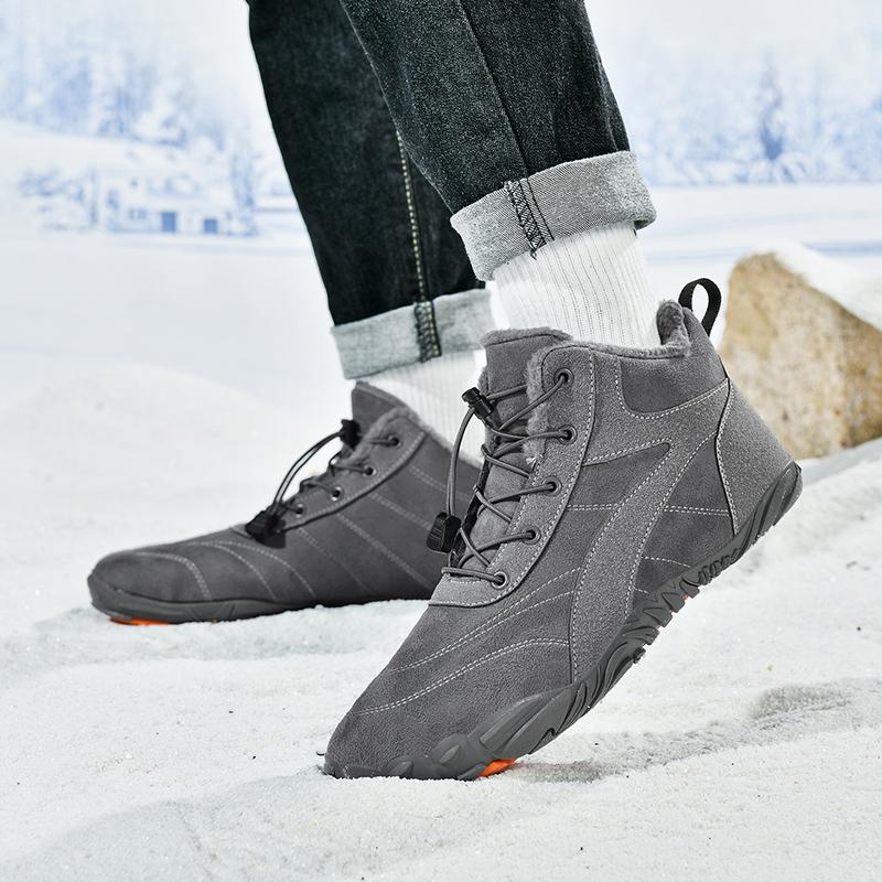 Neue Winterstiefel Herren Schnee Freizeitschuhe Outdoor Wasserdicht Arbeitsschuhe Rutschfest und Abriebfest Tägliche Outdoor Schneestiefel