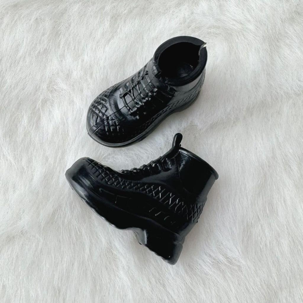 Obitsu 11 Shoes for BJD Dolls YMY 11cm Body Geta Shoes Set (12cm) - (Brown, Red, Black) [Used]