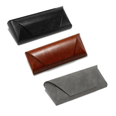Handmade Retro Leather Eyeglasses Case: Minimalist, Anti-Pressure Myopia & Sunglasses Storage for Students