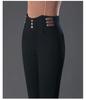 Autumn High-Waist Black Flare Pants for Women - Versatile, Elastic, and Stylish Jeans for Middle-Aged Moms
