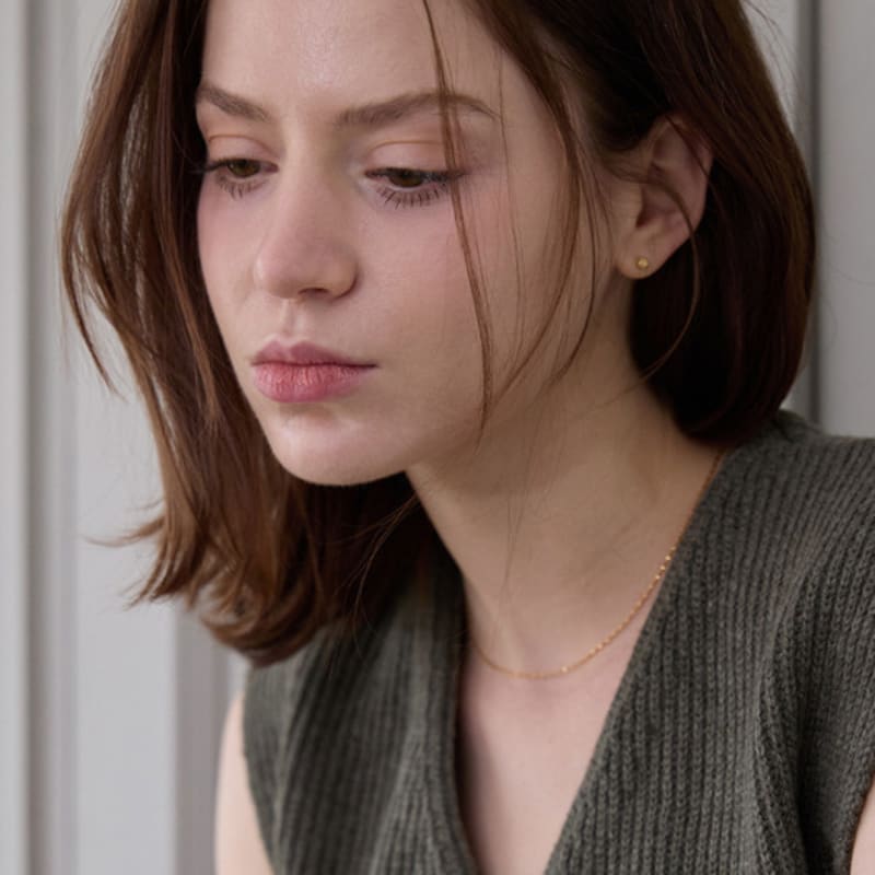 PAIGEFLYNN JEWELRY [925 Silver] Fine Knit Chain Necklace