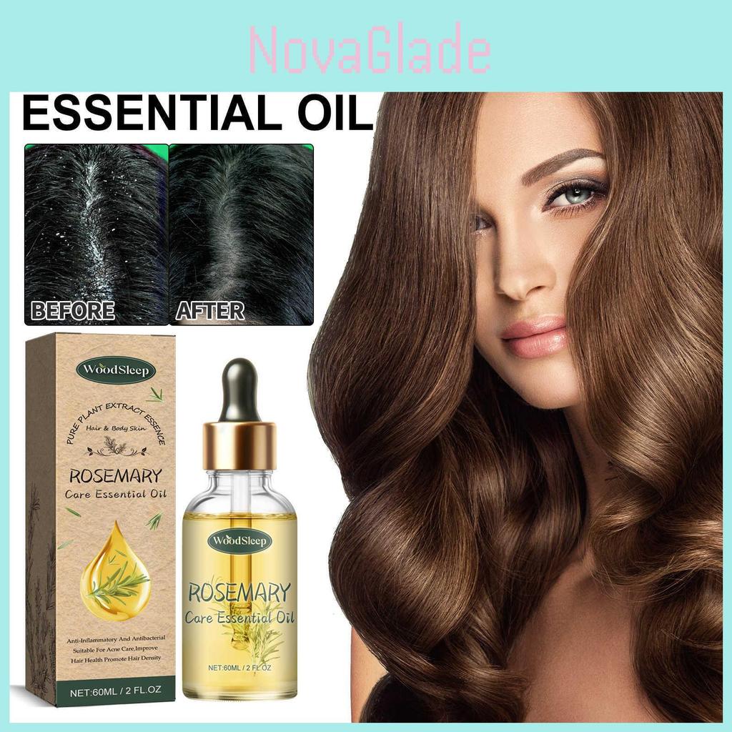 Woodsleep Rosemary Massage Essential Oil For Smooth Hydrated Skin And Acne Repair