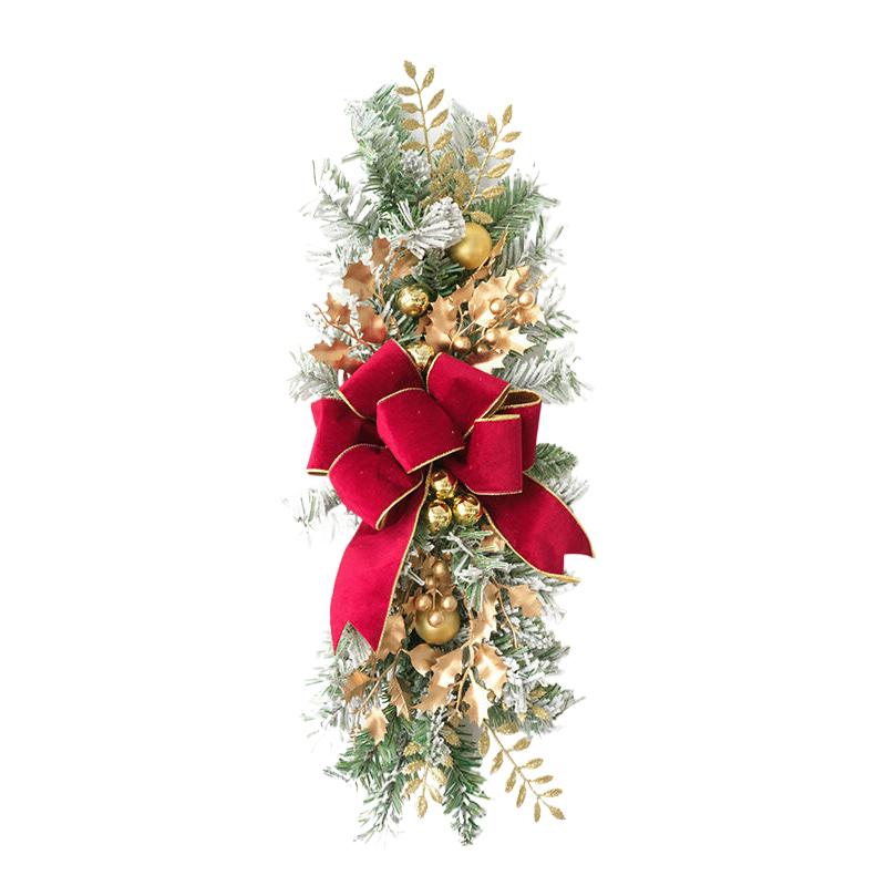 Christmas Staircase Decoration Wreath Party Gift Christmas Home Furnishing With Led Decoration Prop Evening Party Dress Up Prop