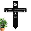 Dog Grave Marker Memorial Acrylic Grave Marker Stake Garden Decor Cemetery Sign Lawn Ornaments Pet Tombstone For Cats & Dogs