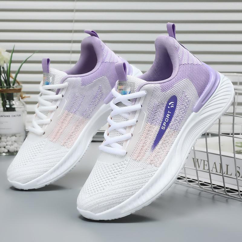 Baskets Femme Automne Chaussures Respirantes Tendance Mode Chaussures Décontractées Semelle Souple Légères Chaussures de Running