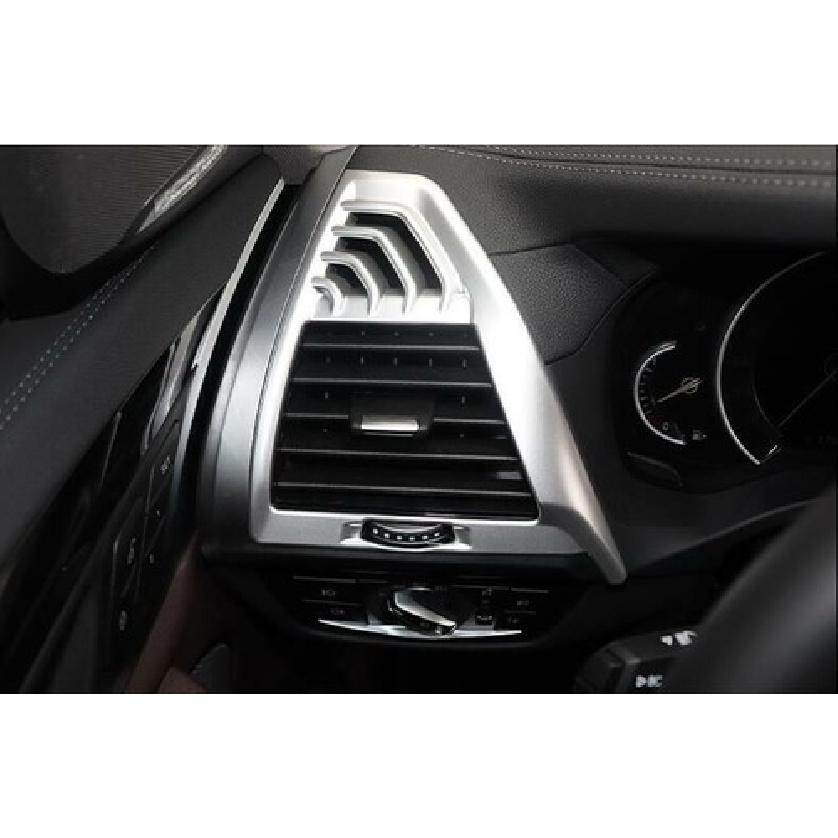 ABS Silver L&R AC Air Outlet Vent Cover Trim 2X For BMW X3 G01 X4 G02 2018-