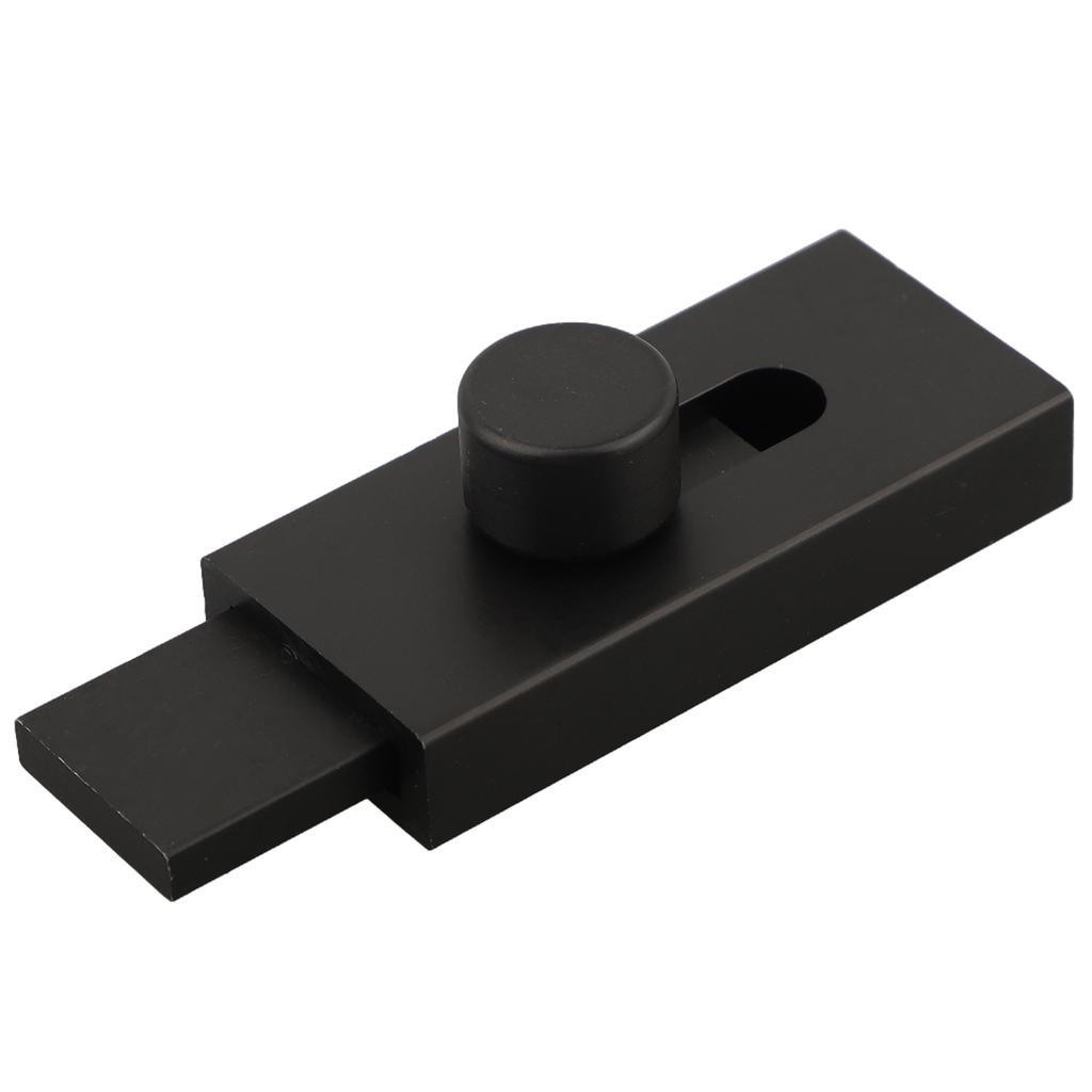 1 Stück Haussicherheit Riegel Türriegel Riegel Torriegel Kein Stanzen Schwarz Aluminiumlegierung Badezimmertürschloss