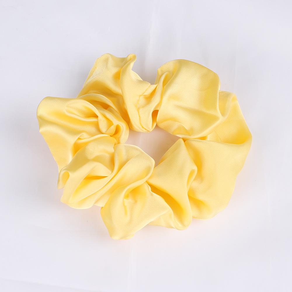 Silk Satin Scrunchies Elastic Hair Bands Women Girls Ponytail Holder Hair Ties Headbands High Quality Hair Accessories Fashion