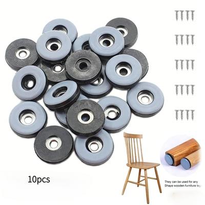 10Pcs Furniture Slider Pads Furniture Glides with Screws Sliding Block Table Chair Leg Mat Floor Protector for Carpet Hardwood