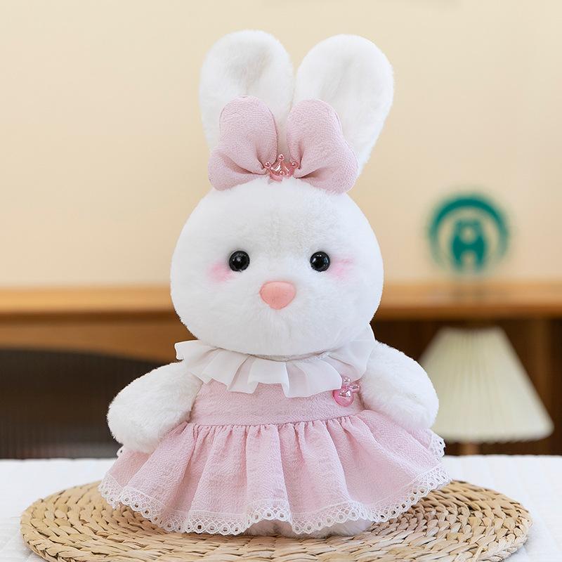 

Super Cute Sweet Rabbit Plush Toy Wedding Throwing Sprinkled Flower Skirt Rabbit Souvenir Princess Little Elephant Couch Machine 28cm【0.17kg】