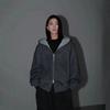 Color Matching Hooded Sweater Men's and Women's Same Style Covered with Ancient Cardigan Jacket Casual Versatile Sports Jacket
