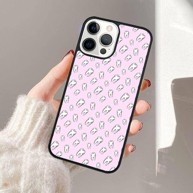 Dentist Tooth Pattern Phone Case For Apple iPhone 17 Air Pro Max Plus Coque For iPhone 17 Air 14 15 16 13 12 Max Cover
