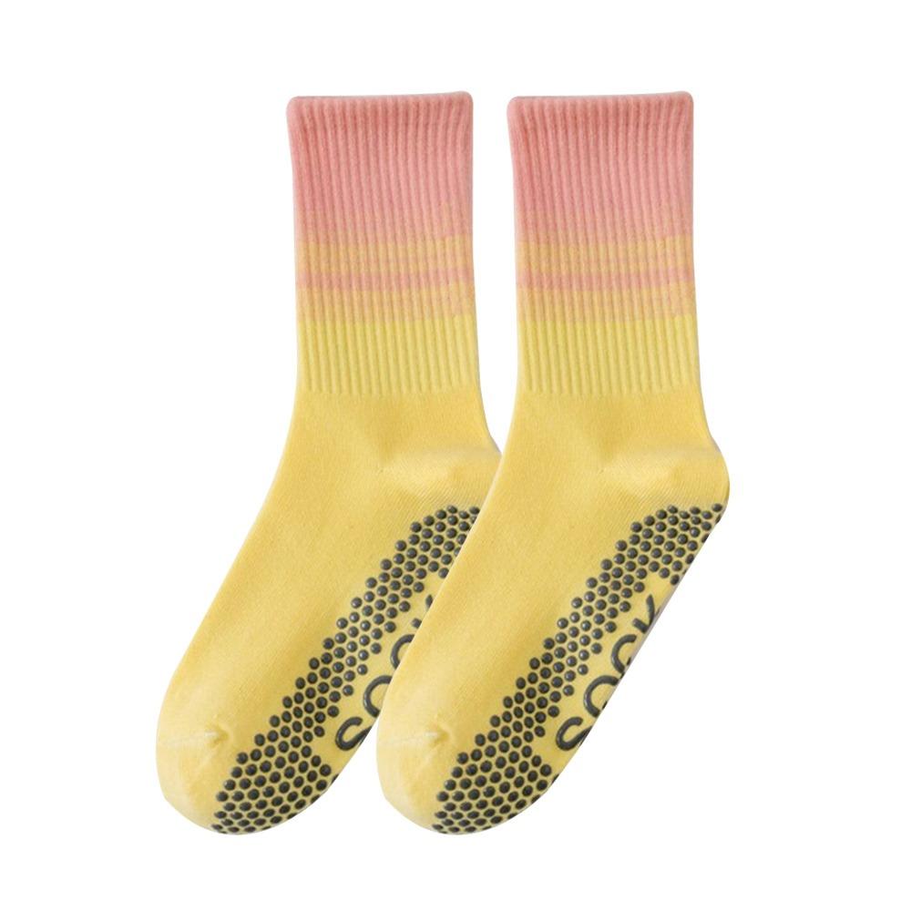 Non-Slip Pilates Socks Breathable Sport Socks Casual Mid Tube Socks