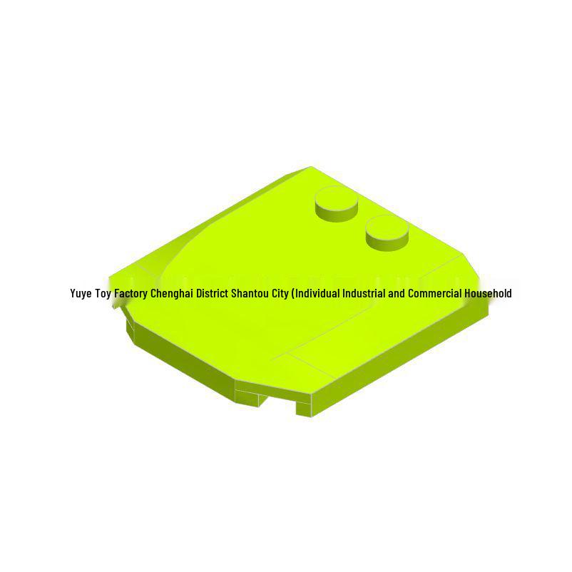 4x4x2/3 Wedge Plate Building Block Parts for Educational Science and Technology Toys 0.5kg