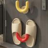 Slippers Storage Rack Wall Mount Suction Cup Drying Rack U Shape Slipper Holder for Bathroom Kitchen