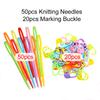 DIY Sewing Tool Resin Small Clips Multicolor Plastic Knitting Crochet Markers Locking Stitch Needle Clip Marking Rings TMZ