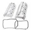 2PCS Front+Rear Engine Valve Cover For Honda Odyssey Pilot Ridgelin Accord 3.5L