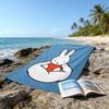 1pc Miffy4 Beach Towel, Beach and Seaside Swimming Pool Equipment, Fashion Pattern, Rectangular, Travel Essentials