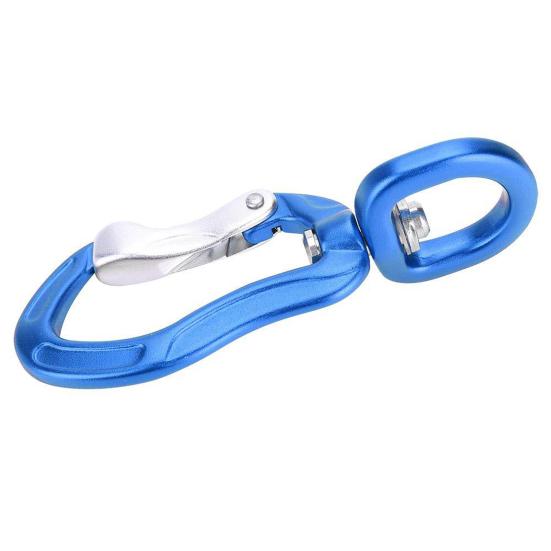 Závěsná přezka Otočná o 360 stupňů Rotační Samosvorná karabina Silná nosnost Hliníková slitina Všestranná karabina