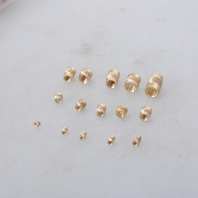 Pack of 335/360 Sturdy Brass Threaded Inserts M2toM6 Knurled Nut for Secure Fastening In Electronics and Plastics