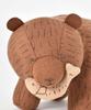 [Bleu Bleuet] Bleu Bleuet Wood Carving Folk Craft Bear Plush Toy Mascot Medium Interior Decor Figurine Cute Soothing