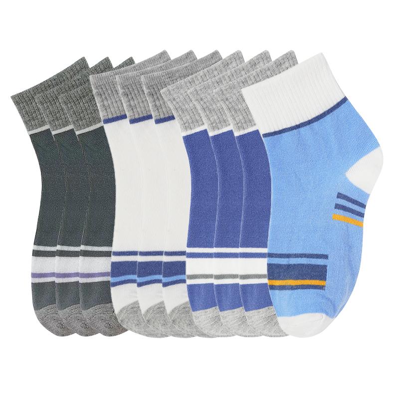 10 párů Pánské středně vysoké bavlněné deodorantové prodyšné letní bavlněné sportovní ponožky Letní chlapecké ponožky