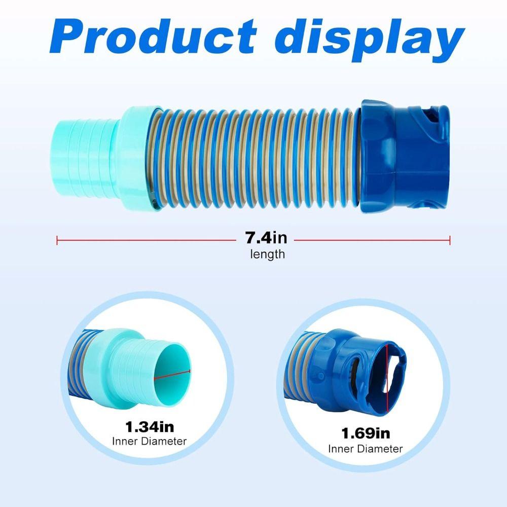 19CM Suction Adapter Hose Durable Pool Cleaner Adapter Pool Vacuum Hose Adapter