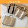 Geflochtene Handtasche für Damen Sommer Strohtasche Eimerform Mit Magnetverschluss Für den täglichen Gebrauch