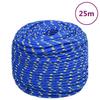 Vidaxl Lien de Voile, Bleu, 8 mm, 25 m, Polypropylène