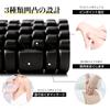 DPEAN Foam Fascia Release Solid 3 Types of Concave and Convex Yoga Home EVA Fascia Roller Muscle Stretching Equipment Length 33cm X Diameter Roller,