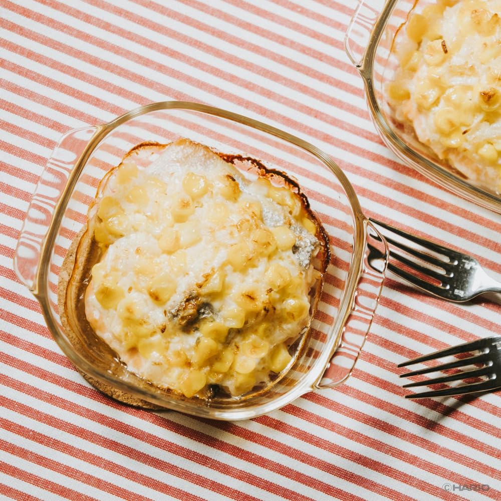 HARIO Made In Japan Glass Toaster Dish 400ml BUONO Kitchen Clear Heat-resistant HTZ-40-BK