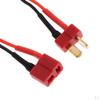 Pair Deans to JST Connector male and female with 13cm 14AWG