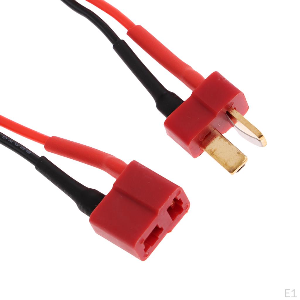 Pair Deans to JST Connector male and female with 13cm 14AWG