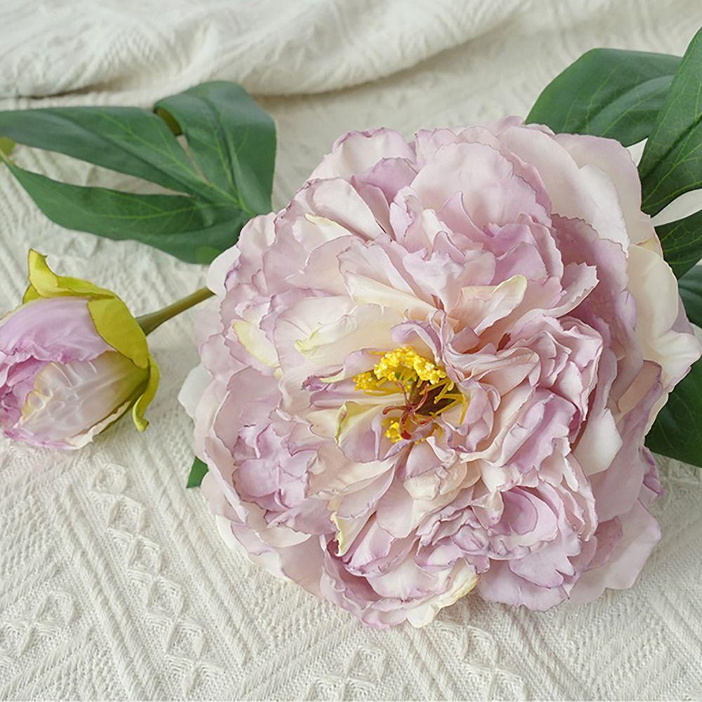 49CM Peony Artificial Flowers Big Peonies Fake Flowers Simulation  For Wedding Home Decoration