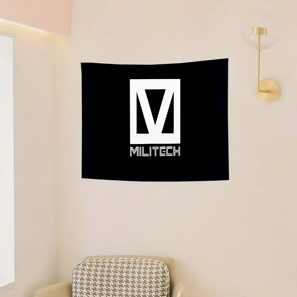 Militech Logo Flags Room Decor Outdoor Decors Personalized Items Flags For Bedrooms Home Funny