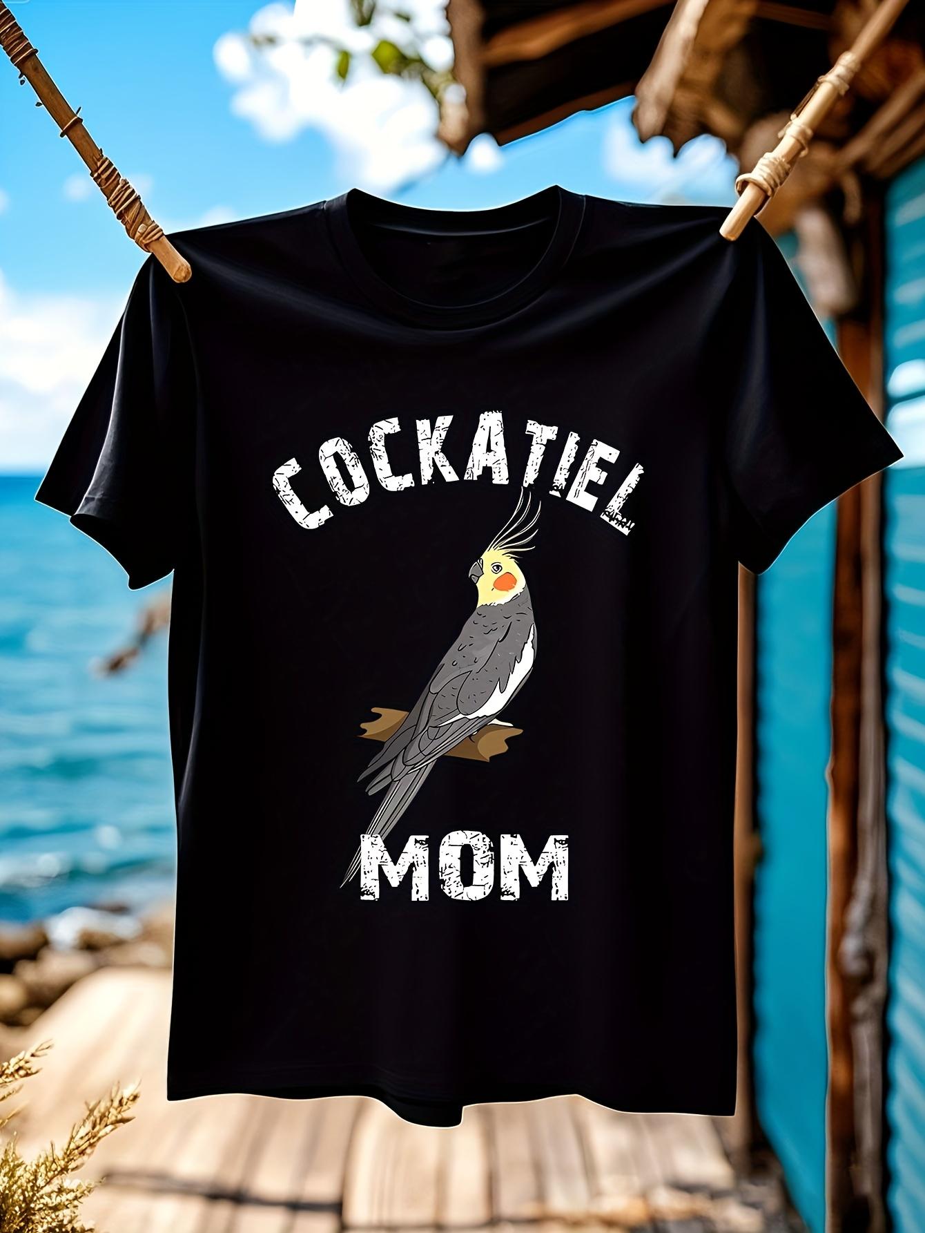 Cockatiel Mom Graphic Tshirt Graphic Tshirt - Bold Cockat... M