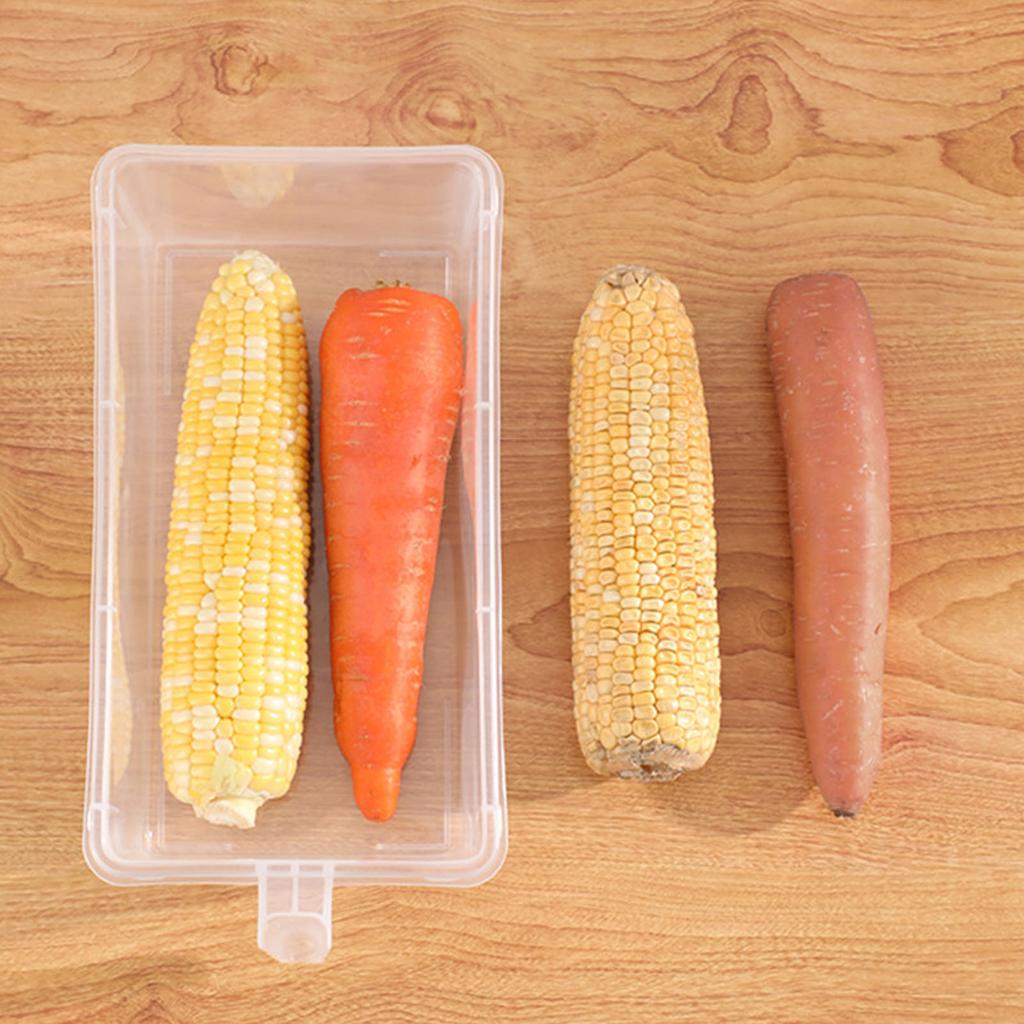 Refrigerator Organizer 5L Food Grade Plastic Sealed Food Storage Container Box with Lid and Handle for Vegetables and