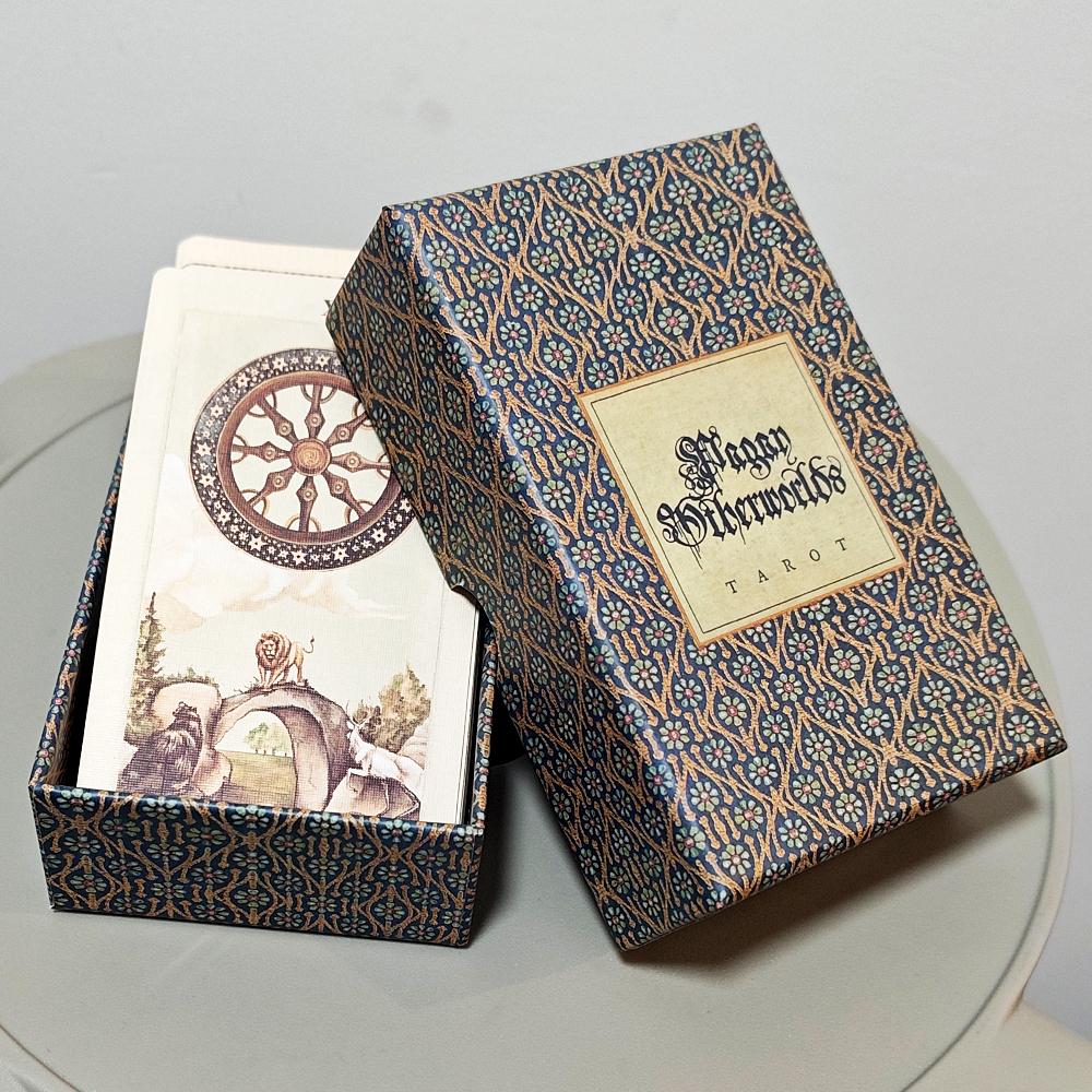Pagan Otherworlds Tarot Deck in Rigid Box – 84 Pcs Unique Artistic Design 12*7cm - Double-embossed Cardstock разноцветный