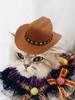 Adjustable Funny Pet Hat Breathable Pet Cowboy Hat Puppy Halloween Costumes Pet Party Decoration Pet Accessories for Small Dog