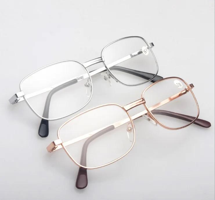 Metal Frame Reading Glasses Vintage Prescription Presbyopia Eyeglasses Ultra Light Unisex Glasses Anti-Blue Light Eyewear