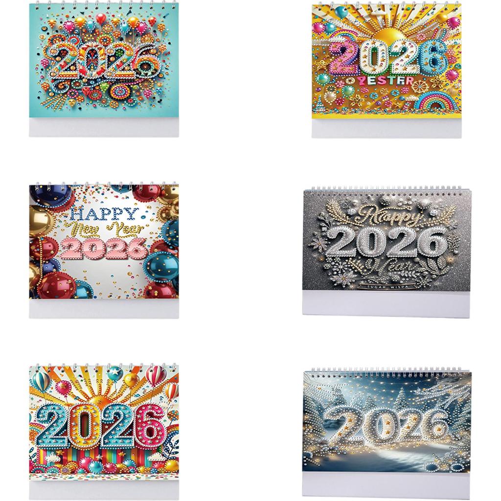 5D/DIY Calendar Diamond Painting Calendar Kit Diamond Art Paper Desk Calendar Diamond Decorations Calendar for New Year Gifts