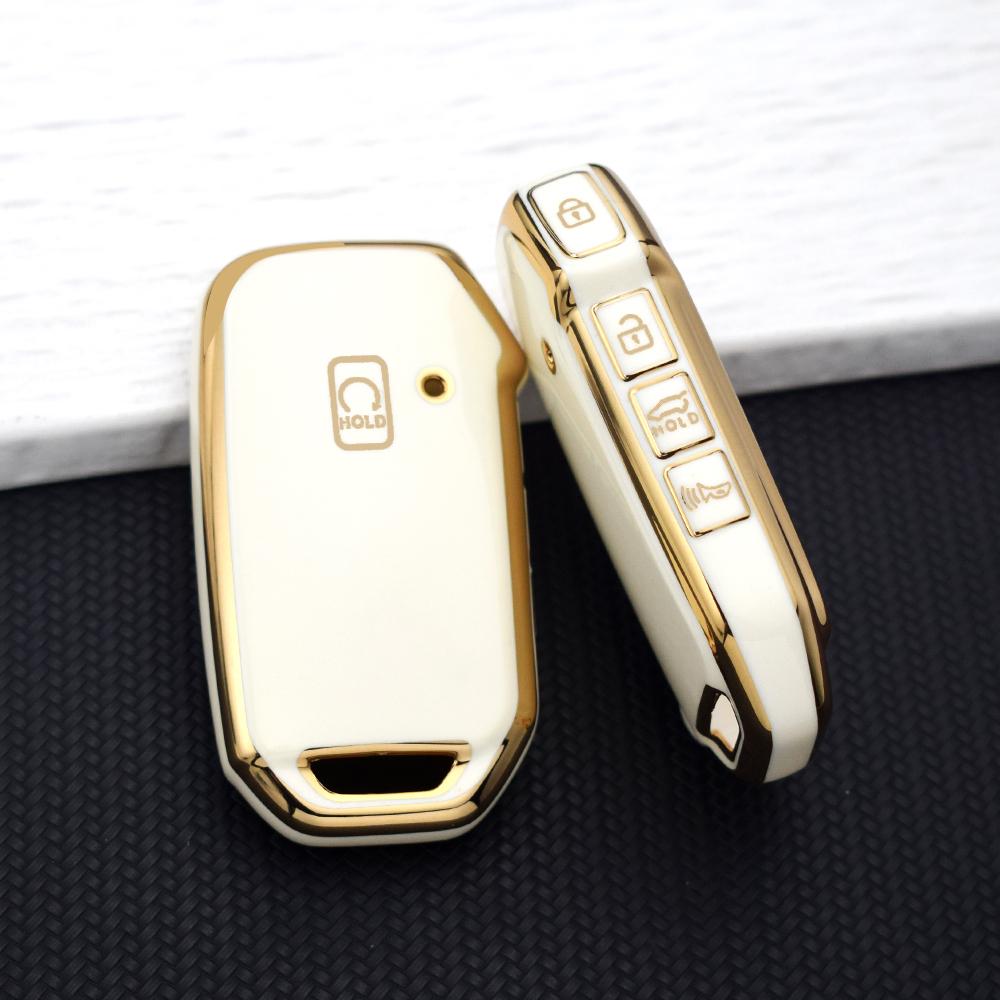 5 Buttons TPU Car Key Cove for Kia Seltos Sportage K5 Sorento Cerato KX5 Niro Forte K3 Optima Soul Tellurider Car Key Fob Bag