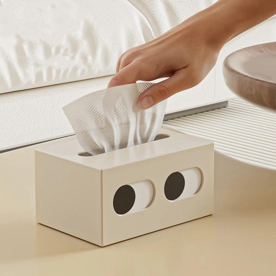 

Paper Towel Box, Funny Drawer Paper Box, Table Paper Towel Box, Paper Box Container, Home Dining Table Decoration білий