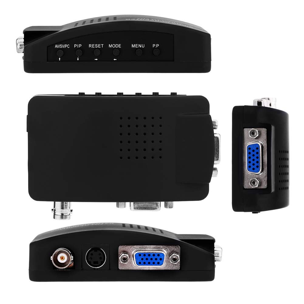 BNC to VGA Adapter, Plug and Play, 800x600-1920x1200 Resolution, Compatible with CRT LCD Monitors