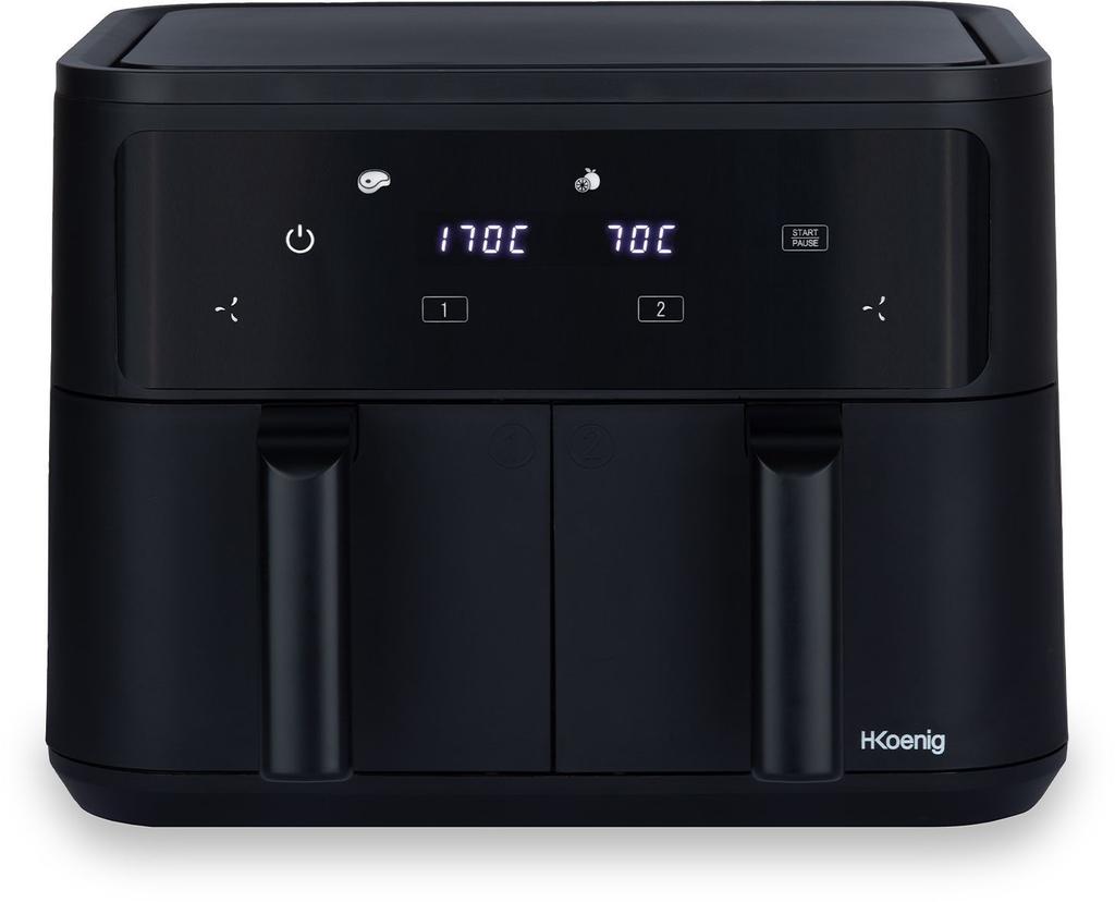 Friteuse sans huile - H.Koenig - FRY900 - 9L - 2400 watts - 8 programmes de cuisson