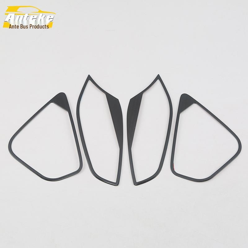 18-Model Compatible Stainless Steel Car Speaker Cover with Bright Ring Trim