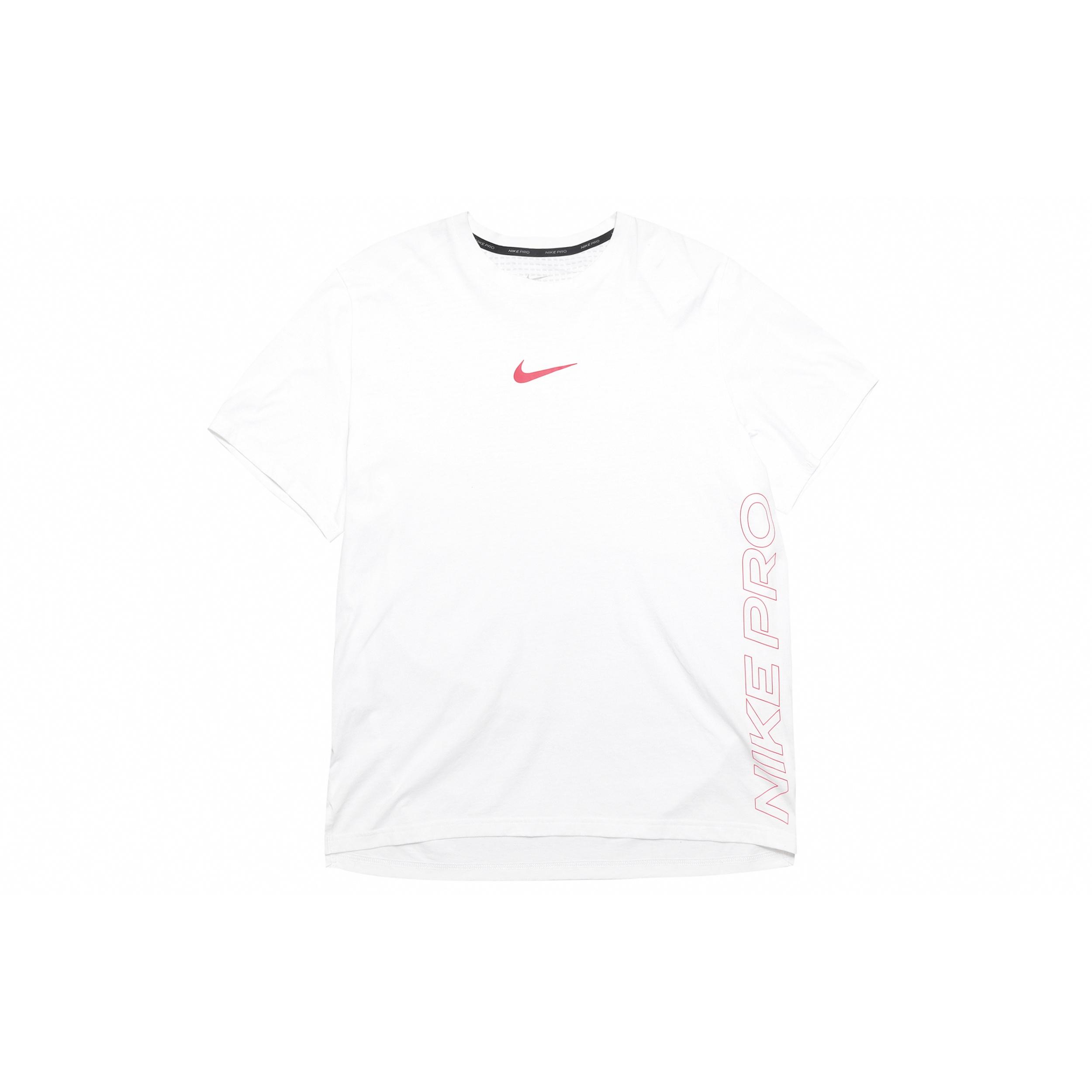 Nike Pro Dri-FIT Burnout Logo Tee Men s DD1829-100 M