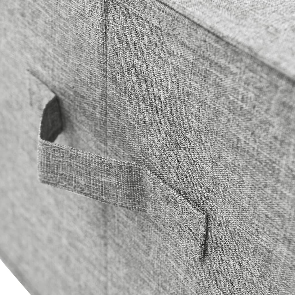 Storage Box Fabric 50 x 30 x 25 cm Gray